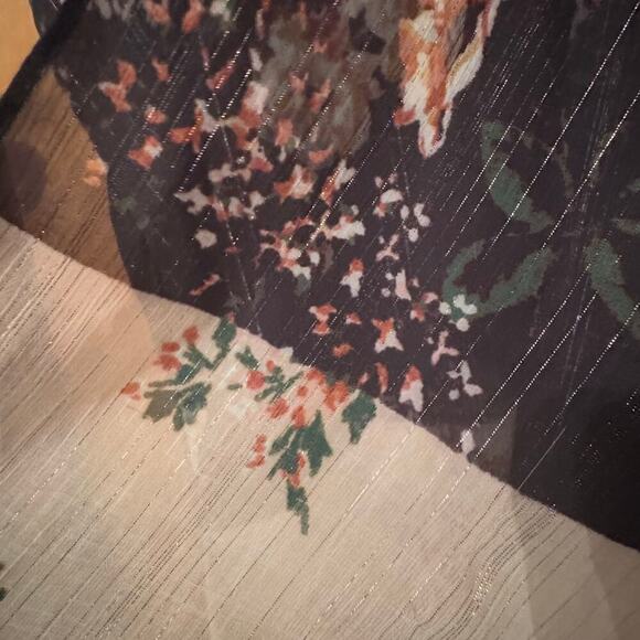 Love Stitch Kimono One Size Floral Sheer Flowy Cover Up Duster Cardigan - Picture 2 of 3